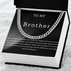 The Best Brother- Cuban Link Chain