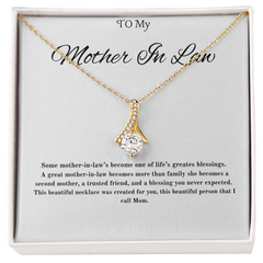 For My Second Mom - Alluring Beauty Necklace (Yellow & White Gold Variants)