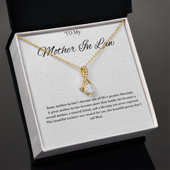 For My Second Mom - Alluring Beauty Necklace (Yellow & White Gold Variants)