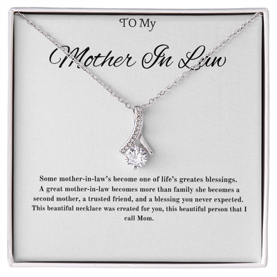 For My Second Mom - Alluring Beauty Necklace (Yellow & White Gold Variants)