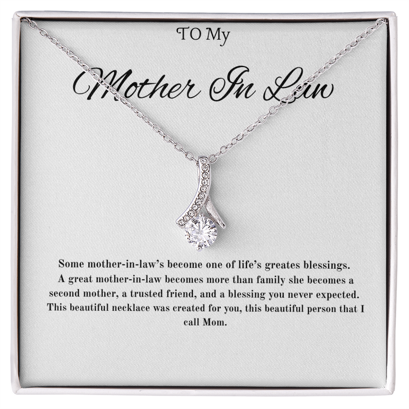 For My Second Mom - Alluring Beauty Necklace (Yellow & White Gold Variants)