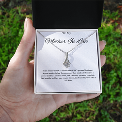 For My Second Mom - Alluring Beauty Necklace (Yellow & White Gold Variants)
