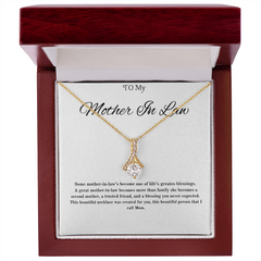 For My Second Mom - Alluring Beauty Necklace (Yellow & White Gold Variants)